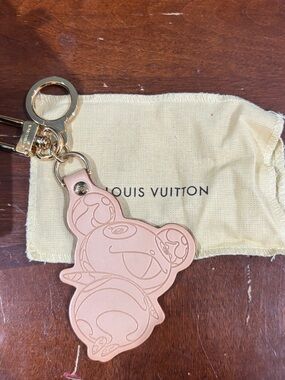 Louis Vuitton Panda limited edition Leather Keychain new never used